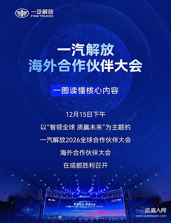 一圖讀懂一汽解放海外合作伙伴大會