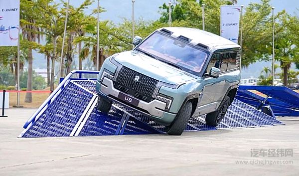  越野地形道具上的仰望U8