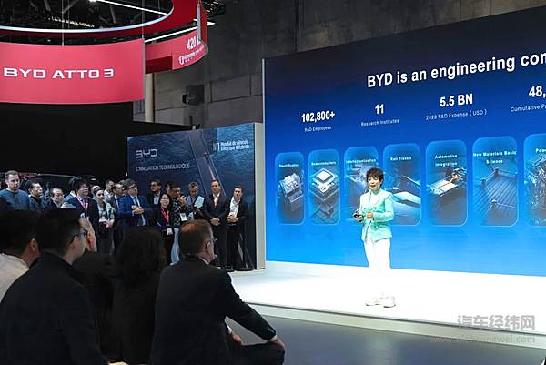 比亚迪携多款车型亮相巴黎车展 海狮07EV上市欧洲