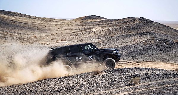 即将批量交付的中国东风汽车猛士 这次去开启敦煌开启淬炼之旅