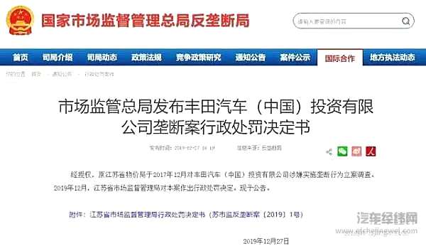 丰田“吃”罚单 反垄断指南落地难？