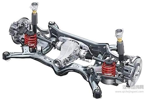 奥迪A6的后副车架