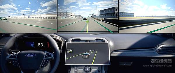 英伟达工程师用Drive软件平台模拟的测试画面