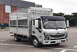 福田奧鈴新捷運(yùn) 小鋼炮 200馬力 4X2 3.83米 倉(cāng)柵式國(guó)六輕卡載貨車 (法士特變速箱)(BJ5048CCY9JBA-AB4)
