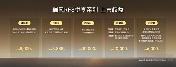 瑞风RF8悦享系列正式上市，以“三把钥匙”解锁20万级MPV价值新标杆