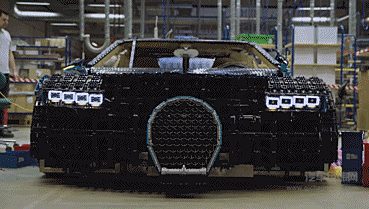 100万个乐高积木搭成的布加迪Chiron，还能开上路