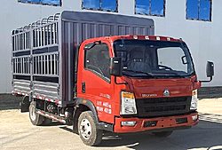 中国重汽轻卡悍将M 140马力 4X2 3.3米 仓栅式国六轻卡载货车 (万里扬变速箱)(ZZ5047CCYF2813F145)