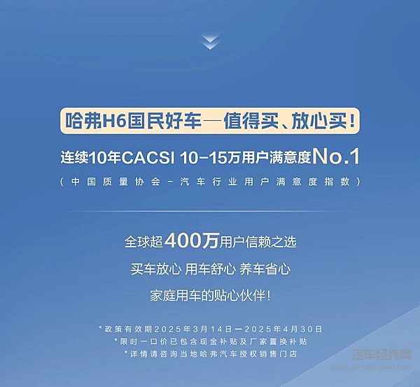 哈弗换新一口价 购车正当时