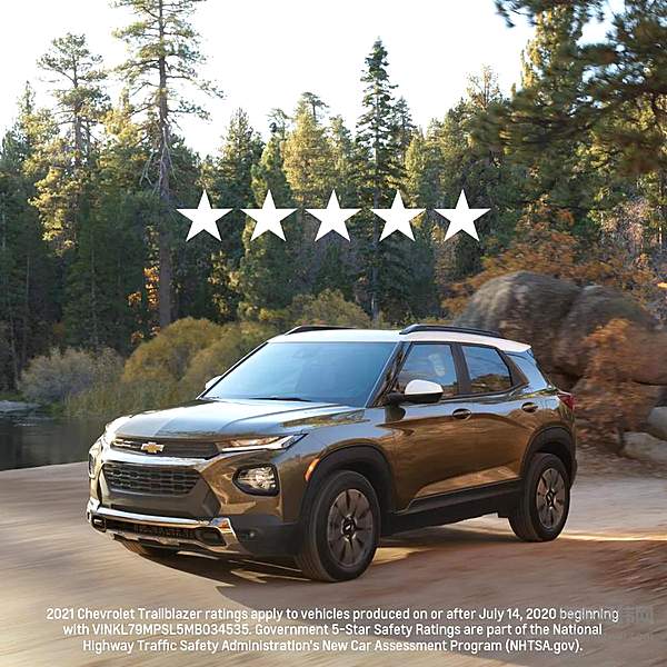 实至名归！雪佛兰创界荣获NHTSA 5星安全评价