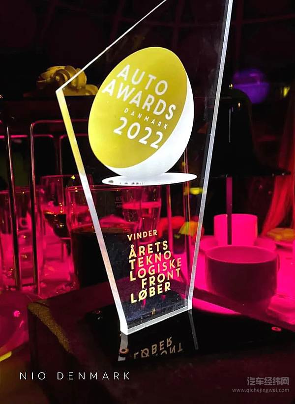 ET7再度摘冠 荣获丹麦汽车大奖「年度领先技术奖」