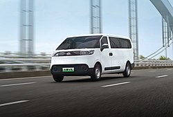 上汽大通MAXUS大拿V1L 90kw 雙排封閉廂式貨車(chē) 62kwh