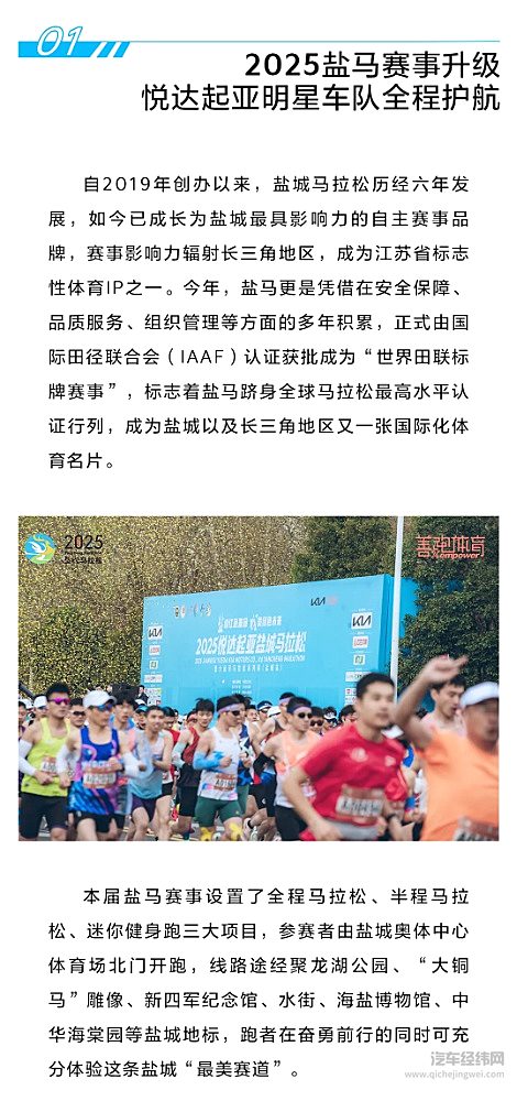 起亚EV5领衔明星车队品质护航 2025盐城马拉松激情开跑