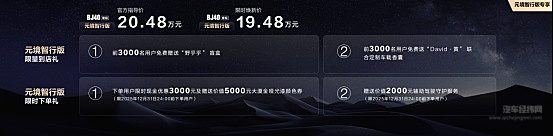 BJ40增程元境智行版限时焕新价19.48万元上市 两大全系迎新礼免费送！