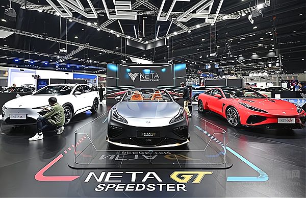 第40届泰国国际汽车博览会哪吒汽车展台现场