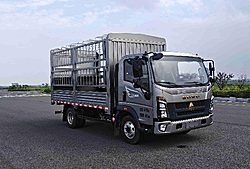 中國(guó)重汽輕卡統(tǒng)帥 165馬力 4X2 3.85米 倉(cāng)柵式國(guó)六輕卡載貨車 (法士特變速箱)(ZZ5047CCYG3414F145)