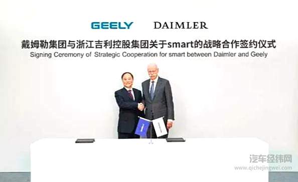 吉利奔驰、宝马长城角逐小型车 smart落地中国 ！