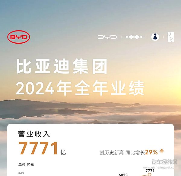 一图读懂比亚迪集团2024年全年业绩