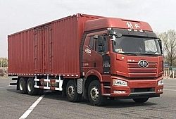一汽解放J6V 領(lǐng)航版 530馬力 8X4 9.4米 廂式排半國六燃?xì)庵乜ㄝd貨車 (一汽解放變速箱)(CA5310XXYP66M25L7T4E6)