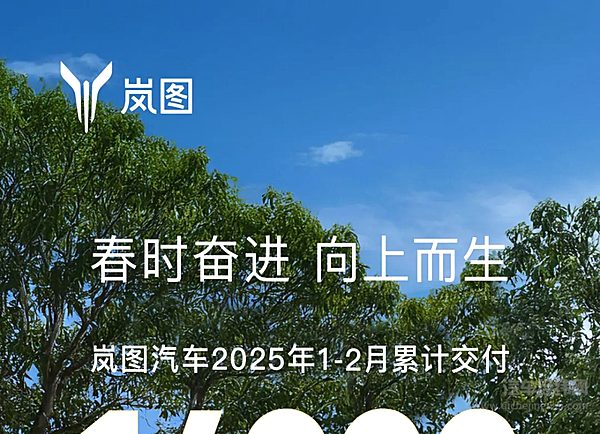 东风岚图2月销量告捷 同比上涨152%！