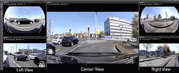 仿真平台车辆多视角模拟摄像头