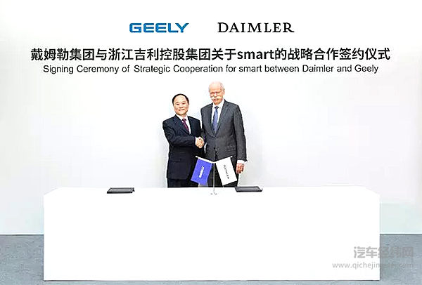 smart落户中国背后：吉利与戴姆勒瞄准新蓝海！