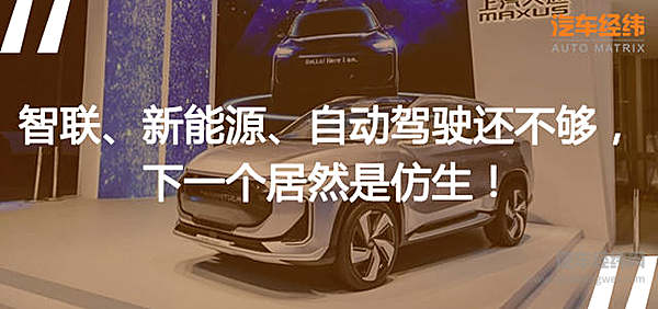 什么叫仿生？就是你不想做的统统由上汽大通来