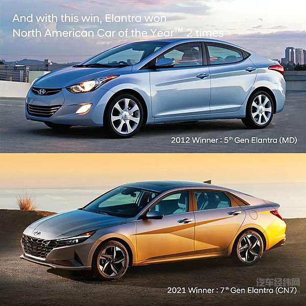 特有锋芒 伊兰特再度斩获北美年度车型大奖