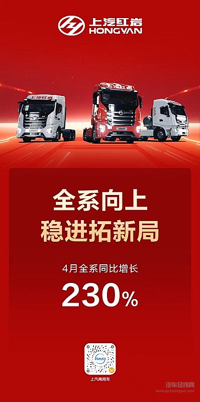 新品破局、生态赋能，上汽商用车4月热销2.5万辆，同比大增31%