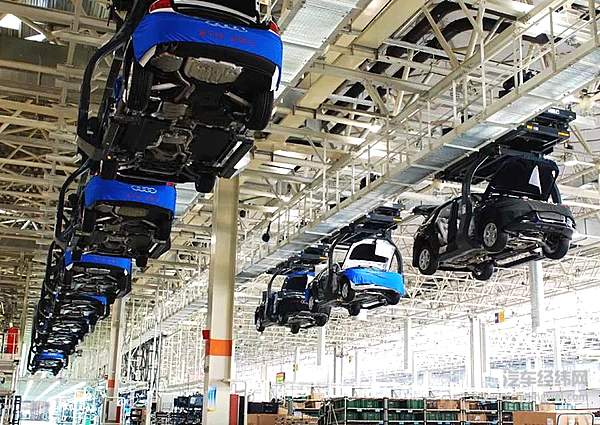 奥迪汽车生产线