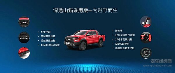 定义乘用级皮卡标杆 江淮全新悍途乘用版正式上市 15.48万元起售