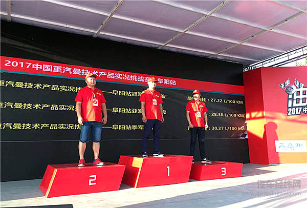 中国重汽实况挑战赛南下阜阳  “皖K”运输人迎“干线之星”