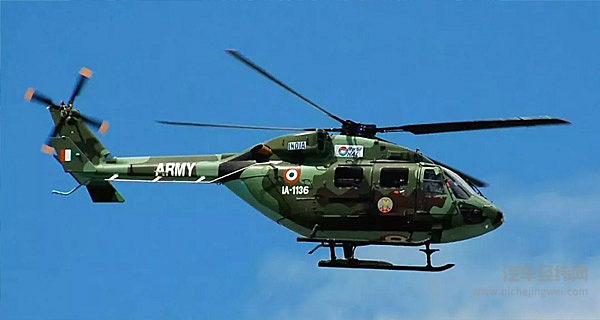 直升机极速榜第7名：印度ALH“北极星”多用途直升机