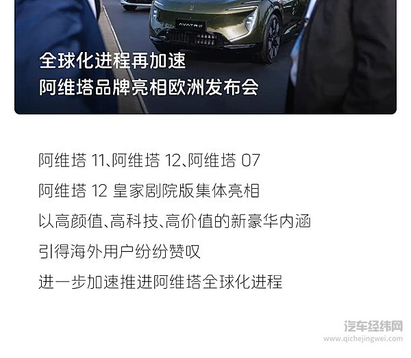 阿维塔 3月销量10,475辆 同比环比皆翻倍