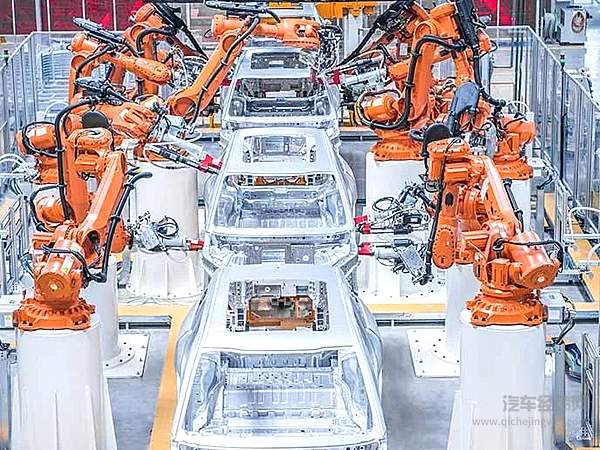 江淮蔚来高端制造基地国内自主品牌第一条全铝生产线