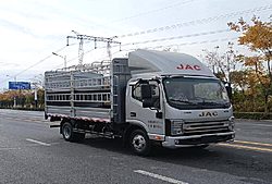 江淮帥鈴Q6 155馬力 4X2 4.18米 倉(cāng)柵式國(guó)六輕卡載貨車(chē) (星瑞(原六安)變速箱)(HFC5043CCYP71K3C7S)