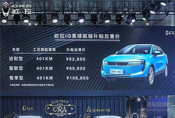 新能源汽车“王炸”组合，欧拉携iQ和R1登陆华南市场