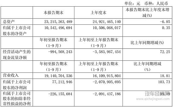图片来源：ST庞大三季报
