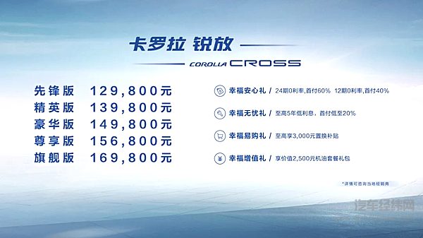 双车战略+填充细分市场 一汽丰田卡罗拉锐放正式上市