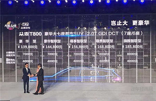 我买不起揽胜还买不起你众泰吗？众泰T800昨日上市，售13.98-18.58万