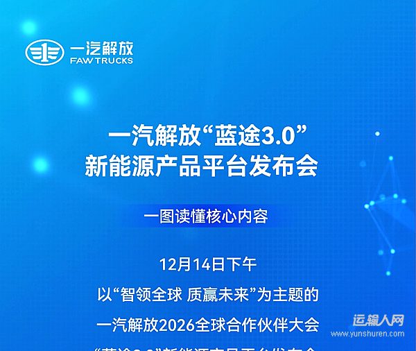 一圖讀懂一汽解放“藍途3.0”新能源產(chǎn)品平臺