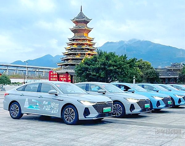 风云际会 共聚榕江 奇瑞风云A8村超志愿服务车队助力村超燃擎开赛