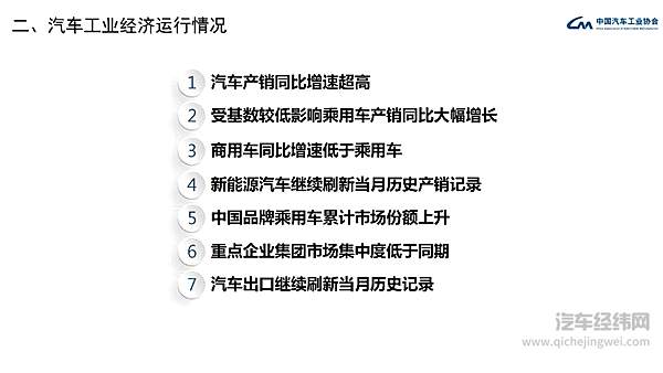中汽协发布 2021年2月汽车工业经济运行情况