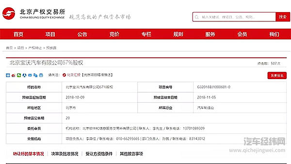 宝沃67%股权挂牌，将获“强援”！杨嵩：宝沃拐点已至，未来可期