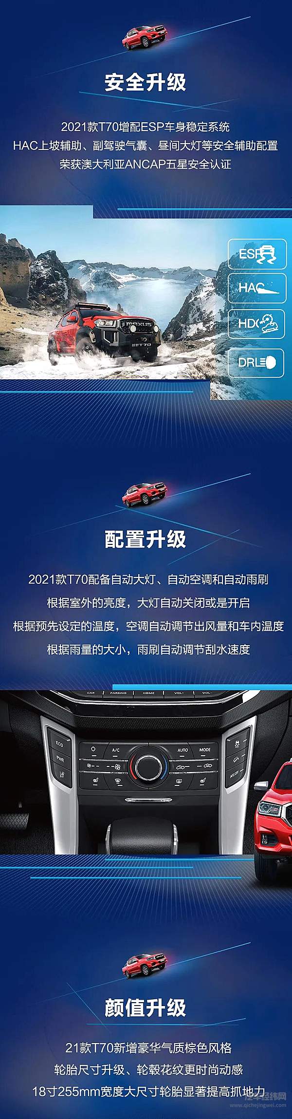 七大升级 2021款上汽大通MAXUS T70焕新亮相！