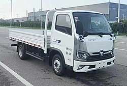 福田奥铃智蓝EM 100kw 4X2 4.17米 栏板式纯电动微卡载货车 (BJ1044EVJA2)71.63kwh
