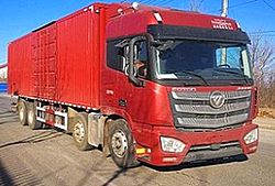 福田欧曼EST 穿越版 580马力 8X4 9.58米 厢式国六重卡载货车 (采埃孚手自一体变速箱)(BJ5319XXYY6GRL-01)
