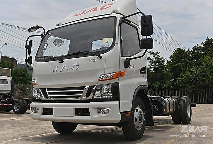江淮骏铃v6156马力4235米单排仓栅式轻卡hfc5043ccyp91k2c2v
