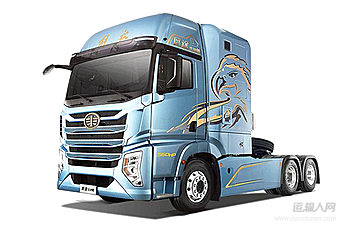 「一汽解放青汽鹰途」青岛解放 鹰途 生活舱 560马力 6x4 amt自动挡