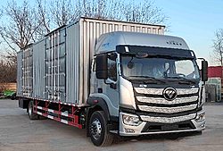 福田欧曼银河3 330马力 4X2 6.2米 仓栅式国六中卡载货车 (法士特变速箱)(BJ5181CCYY6AAM-01)