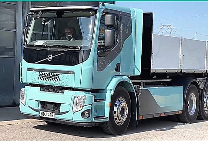 沃尔沃电动卡车fe引领电动卡车新时代